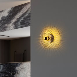 Opviq Karsortel - N-645-1 Aplique de Pared Dorado